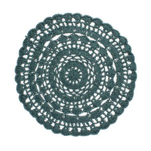 Crochet placemat - Teal