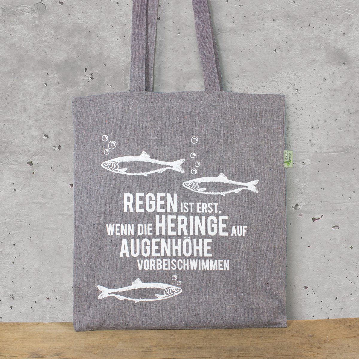 Baumwoll-Beutel Regen ist ...