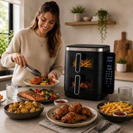 Hot air fryer Black