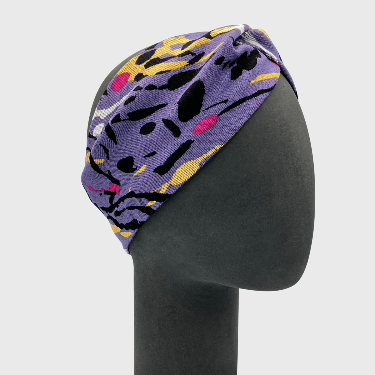 Twist Stirnband Lila Pop Art Frühling Ponte Jersey