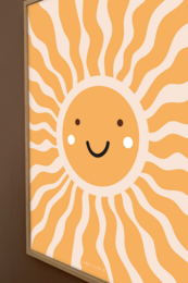 Plakat børneværelse - Sun Sonne