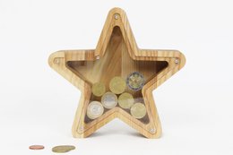 Spargris, Wooden Star sparegris