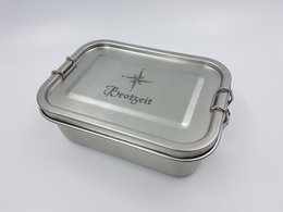 Lunch box "Piet", lunch box, acciaio inossidabile, a prova di perdite, 800 ml, snack a motivo