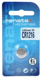 Renata Lithium Batterie, 3V , (Li/Mn02) CR1216