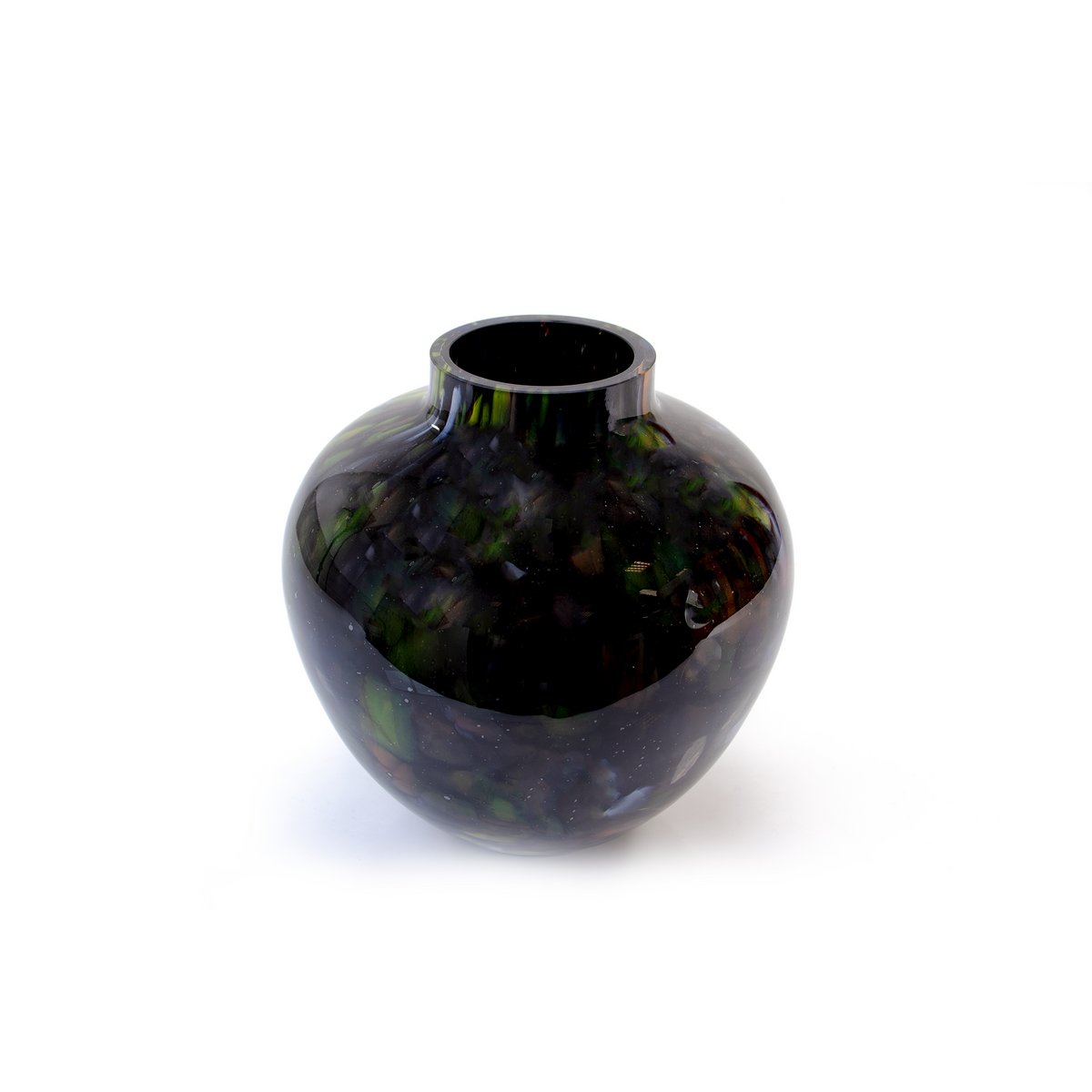 Schwarze Vase - Galaxy - Höhe 17 cm - ø 15 cm - Glas