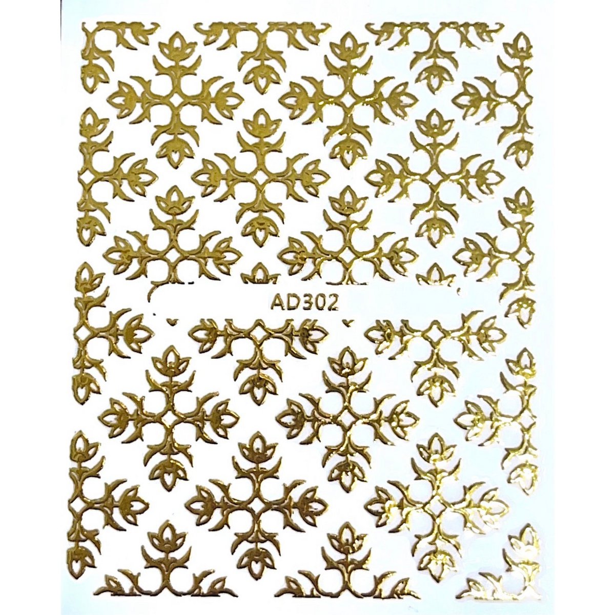 Gold pattern stickers
