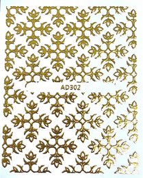 Gold pattern stickers
