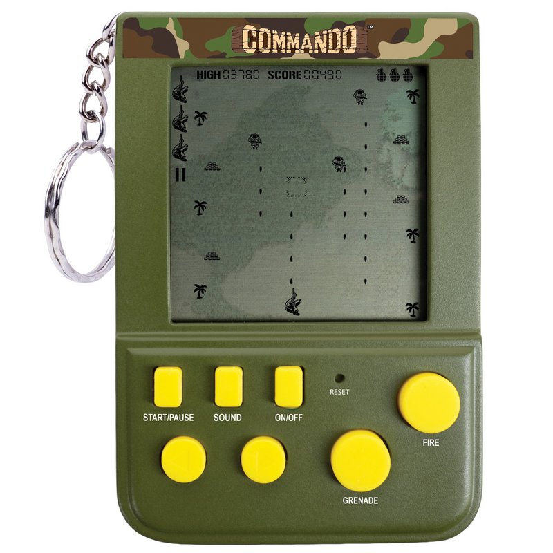 Commando - retro gaming keychain