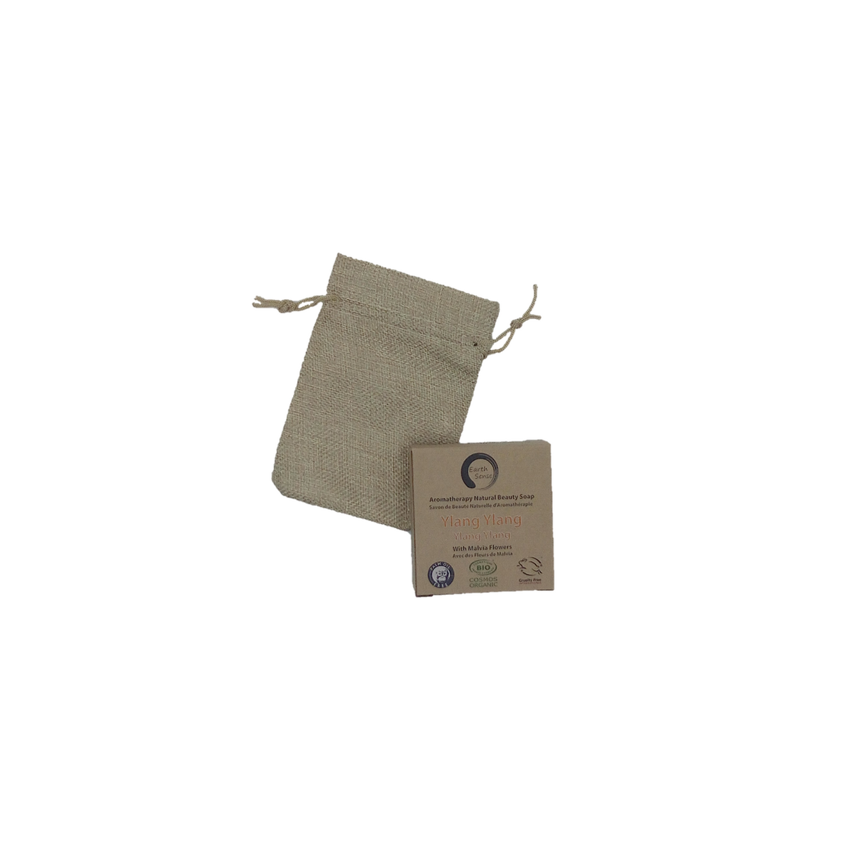 Organic Certified Solid Soap - Ylang Ylang with Blue Corn Flowers 90g