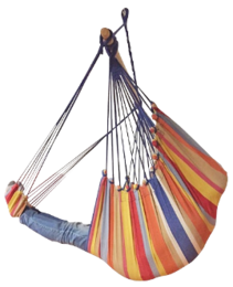 Hammock chair with footrest
