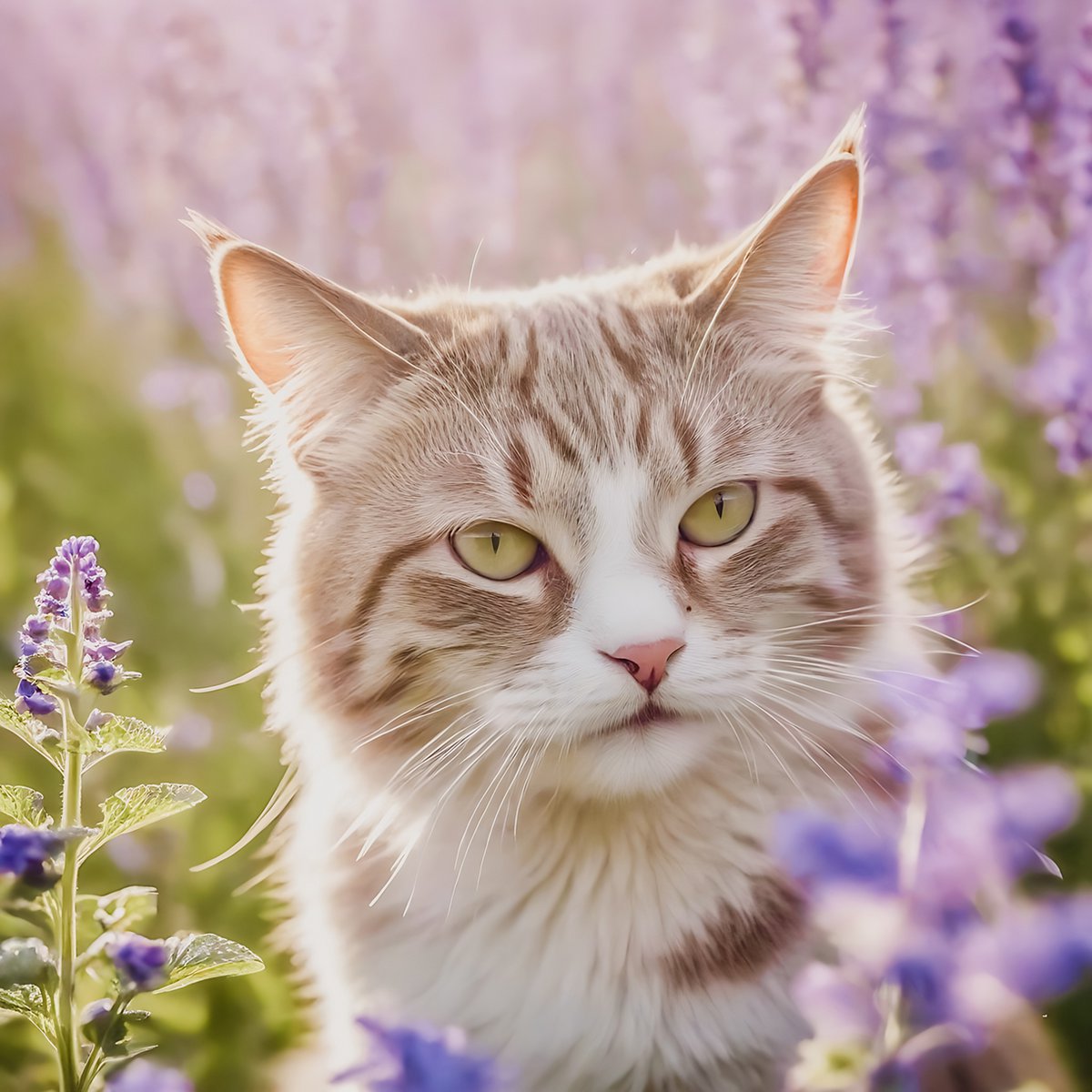 ne&no® Geschenkset Katzen Wohlfühlkräuter: Katzenminze + Baldrian Spray +  Matatabi Sticks