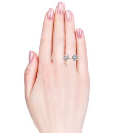 Fraternal Bloom Ring - Silver and Crystal