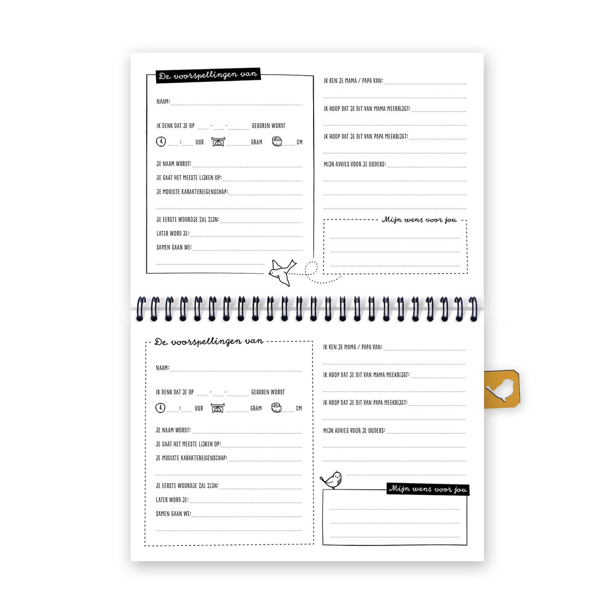 My baby shower fill-in book A5 | pink