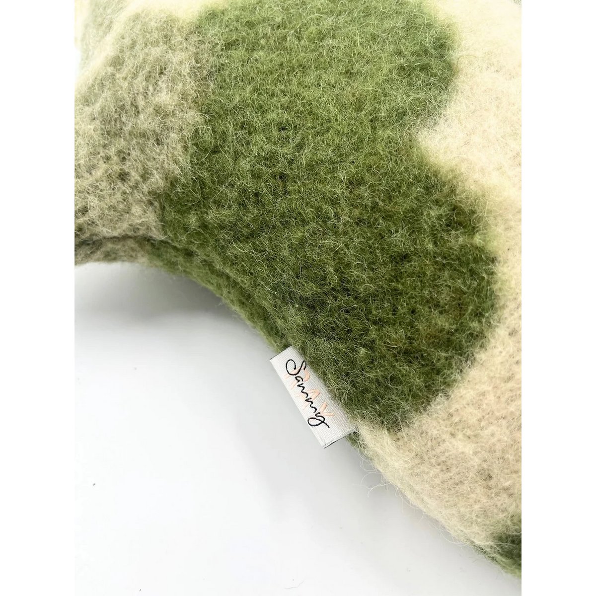 Peluche Hippo - Couverture en laine vintage - Vert foncé