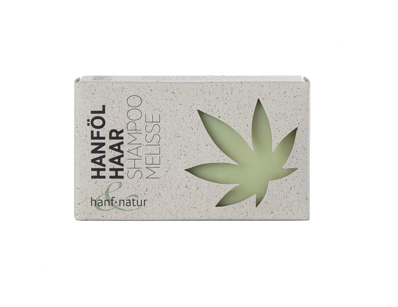 Solid hemp hair shampoo with lemon balm