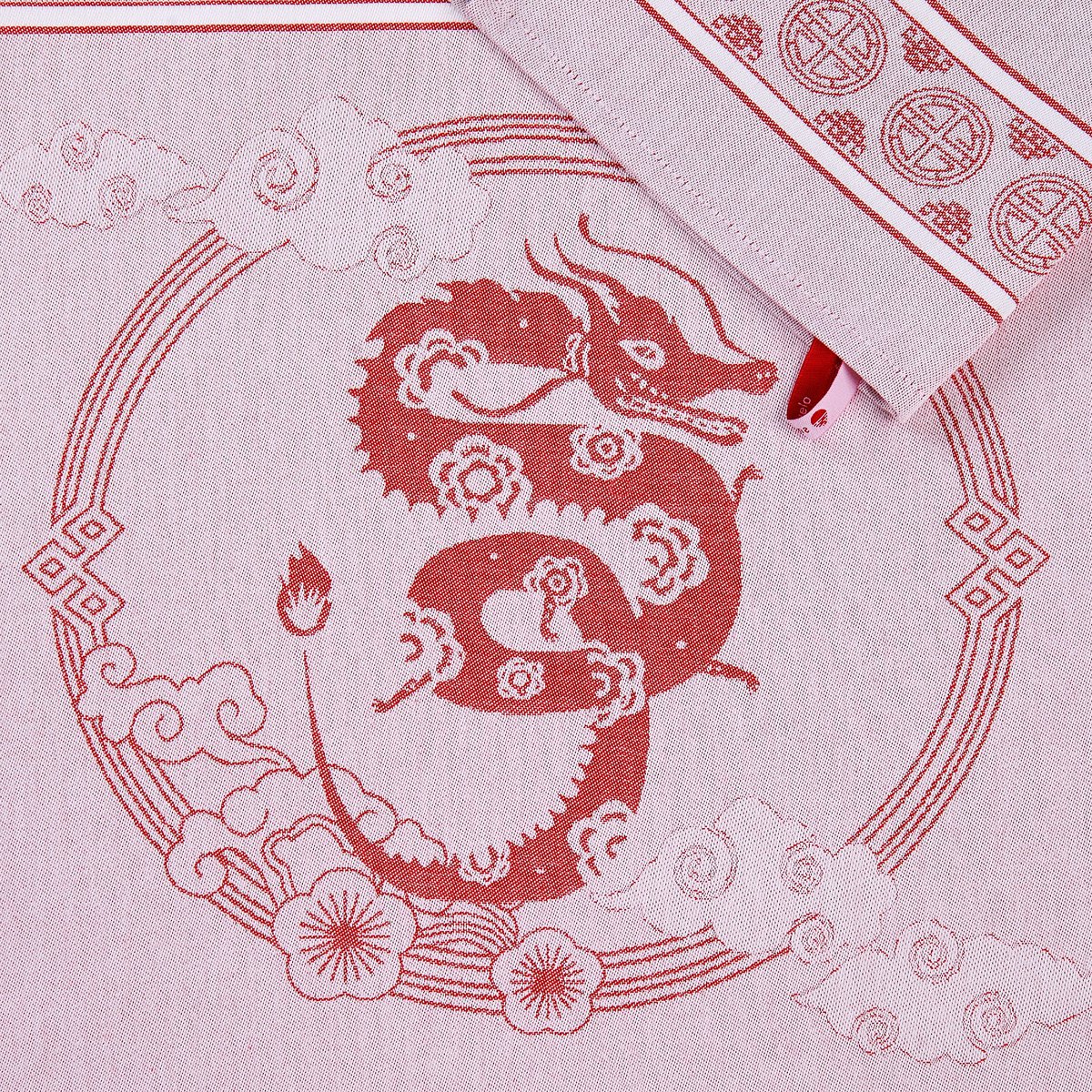 Küchenhandtuch Dragon Red Baumwolle (2 Stück)
