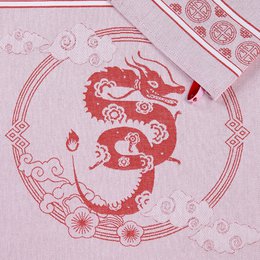 Küchenhandtuch Dragon Red Baumwolle (2 Stück)