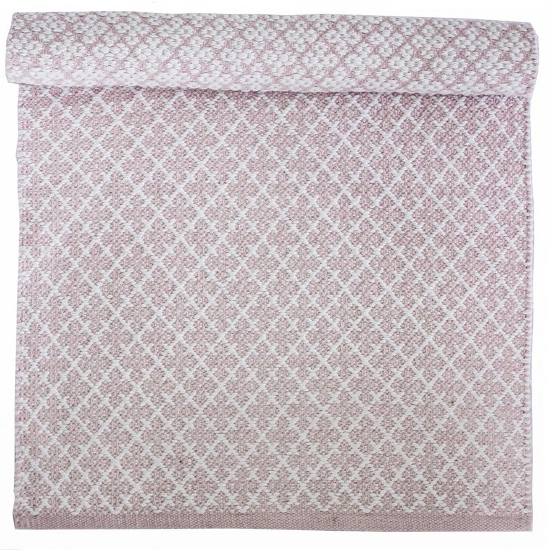 Pastelroze vloerkleed Orient 100% Katoen 60x90 cm