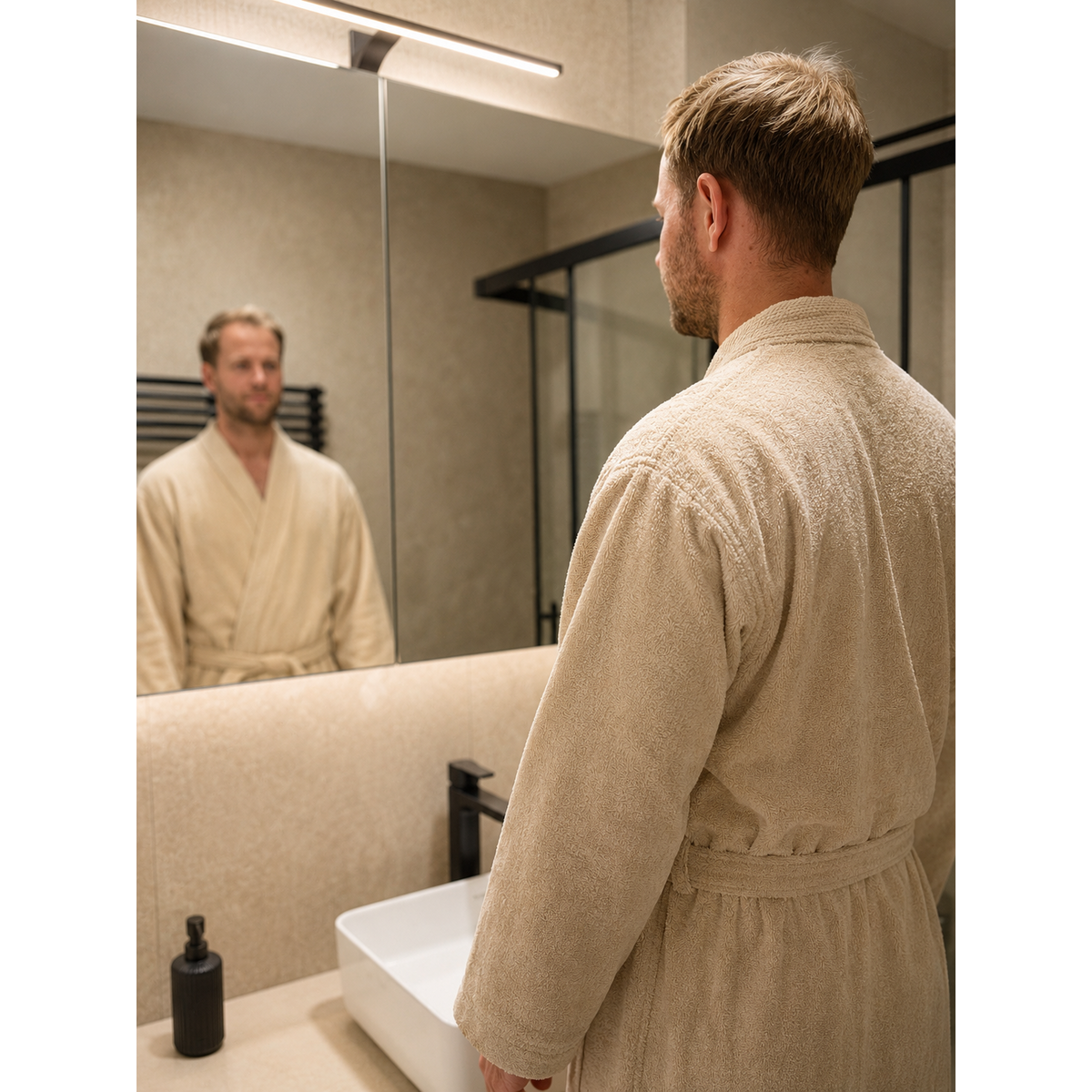 Pamukia GOTS Organic Cotton Terry Bathrobe – Unisex | Essence Collection