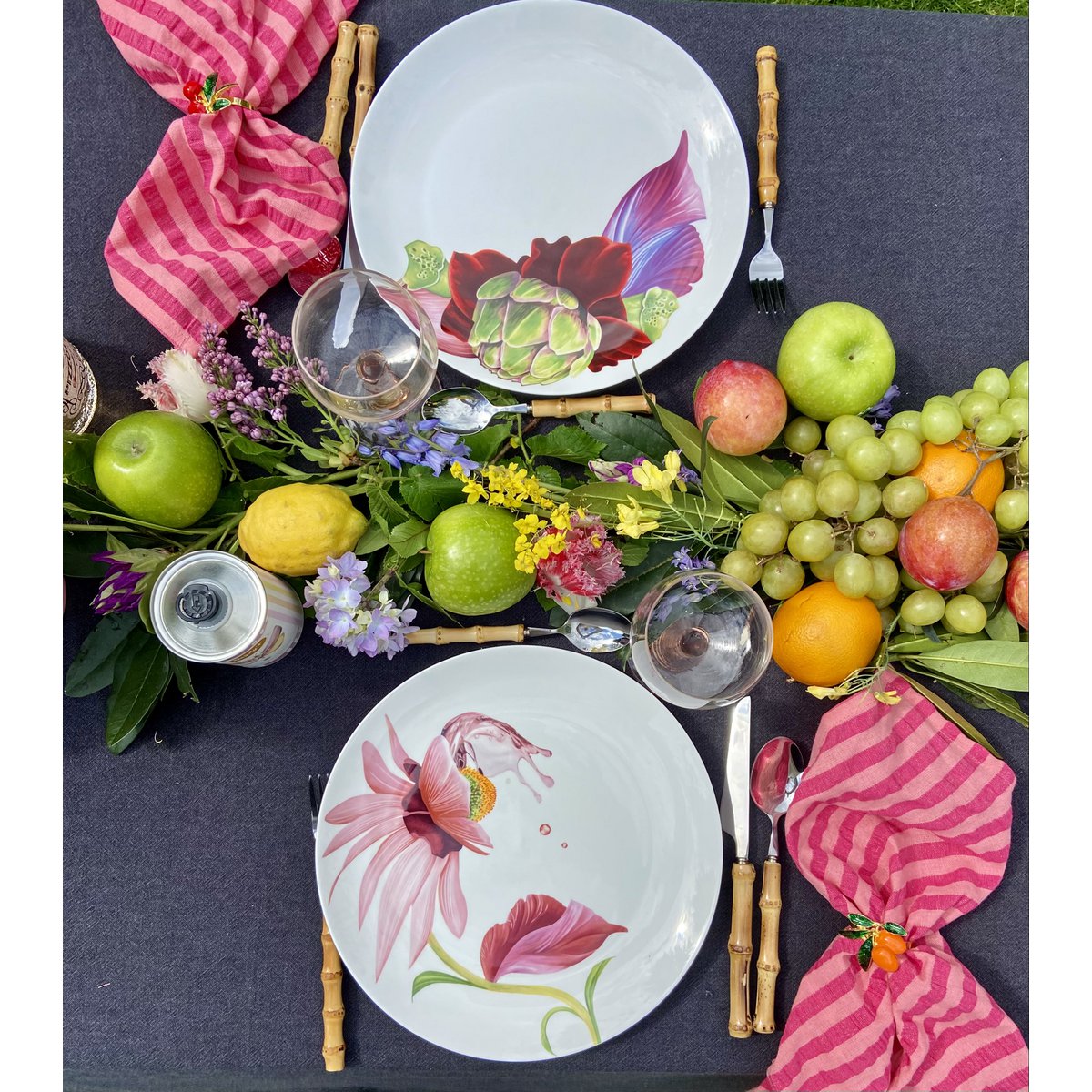 Botanical Wonders - Set of 4 dinner plates