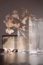 MIST SERIES SHORT CLEAR VASE
