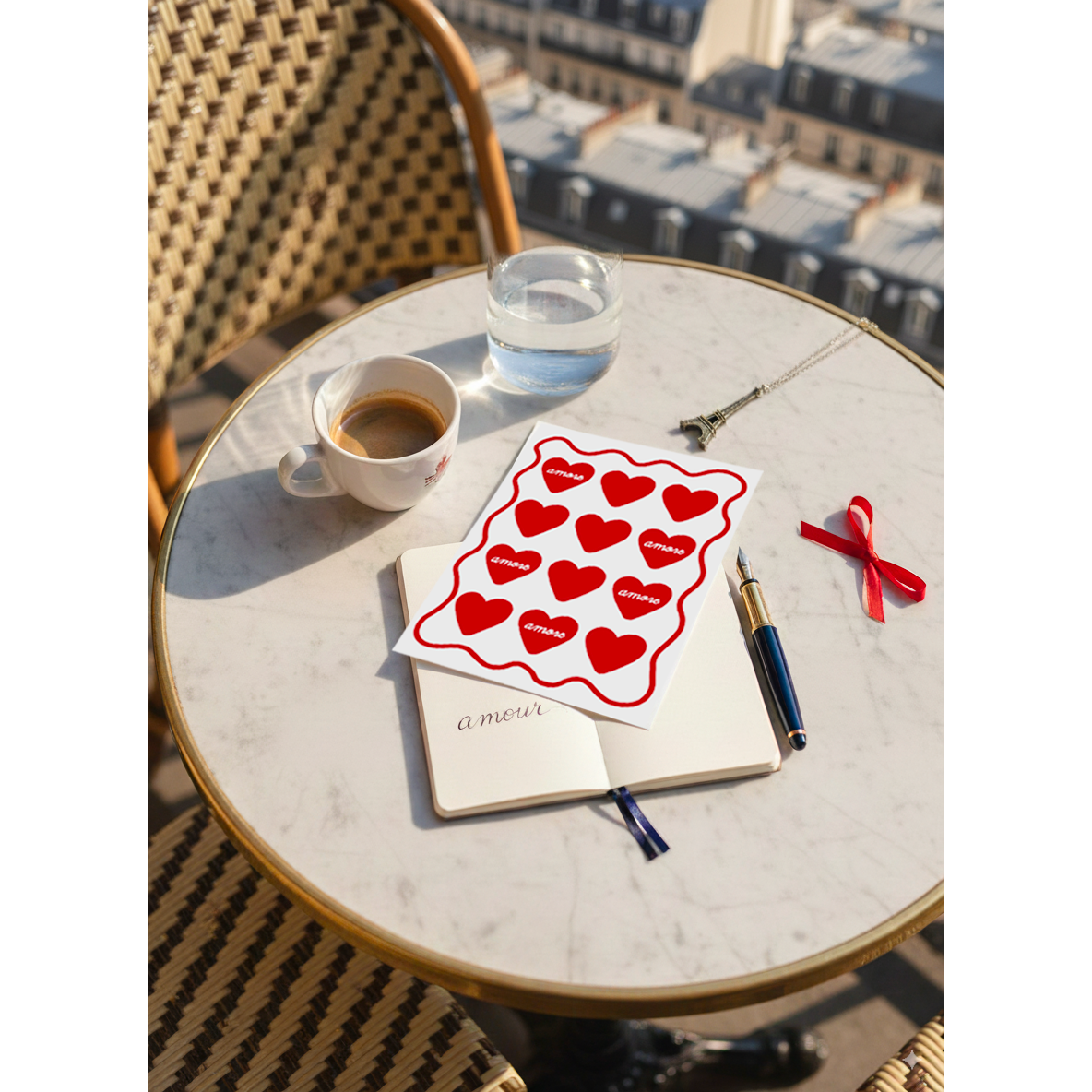 Carte de voeux coeur