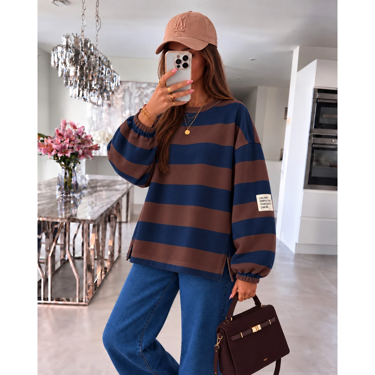Brun foncé Taille unique