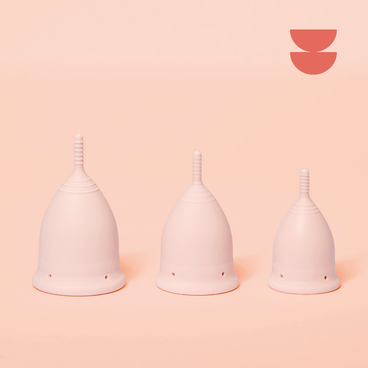 goddelijke menstruatiecup I Zacht l Mooi in roze l Maat S