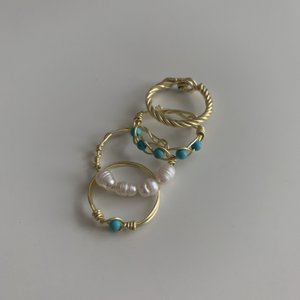TURKOOIS STEEN. ring