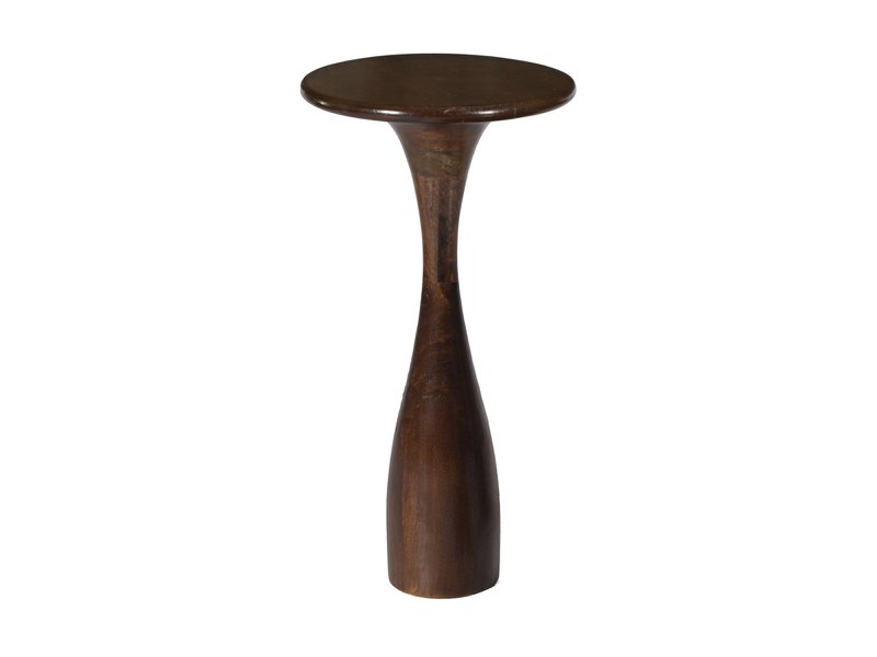 Bijzettafel walnoot Ø 33 cm
