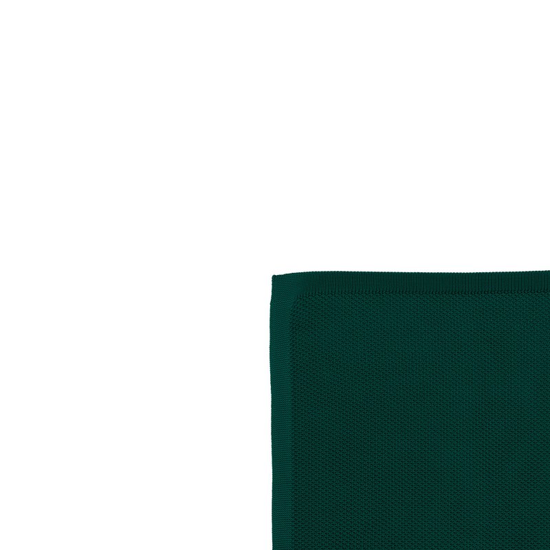Green knitted pocket square