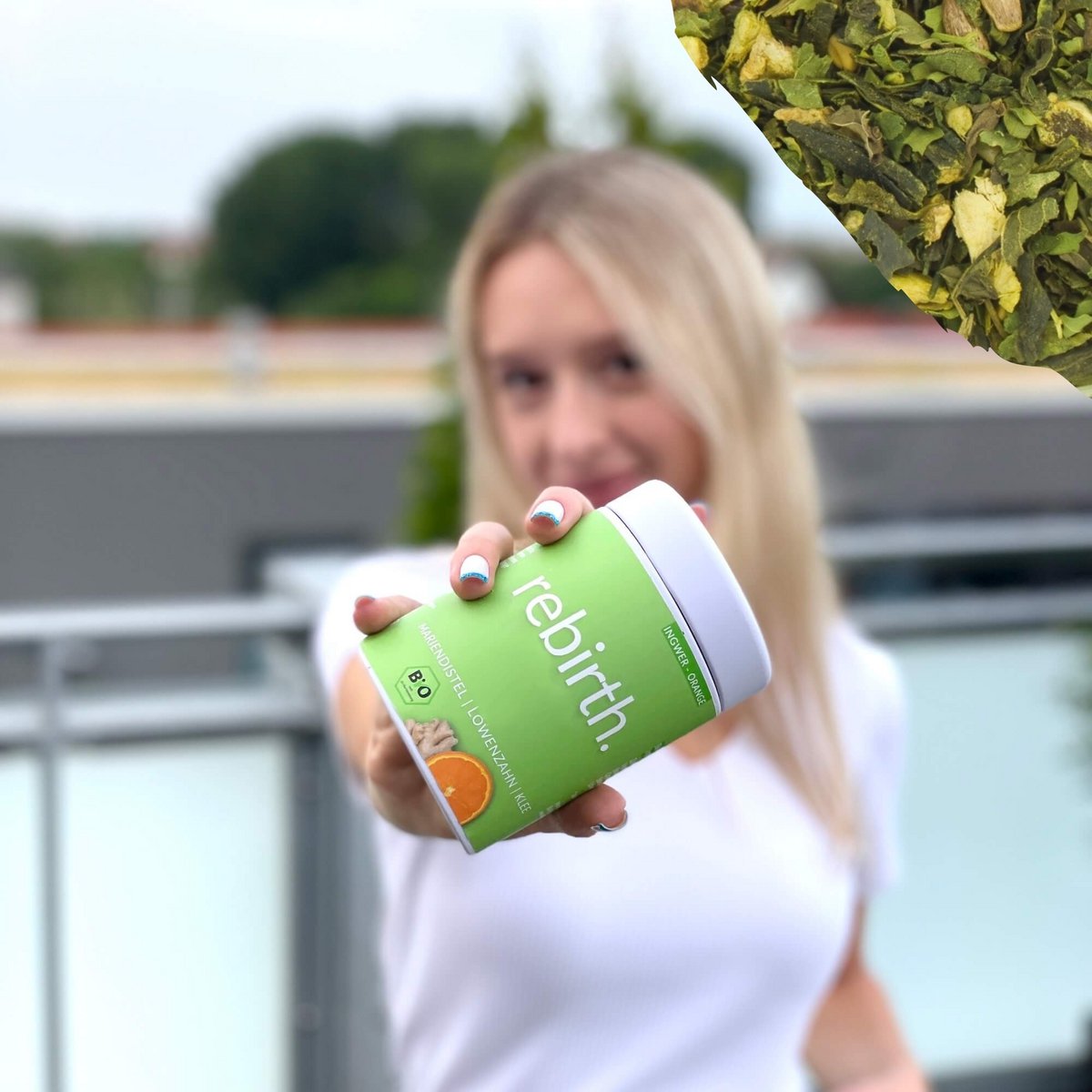 Organic Superfood Tea Rebirth 75g can