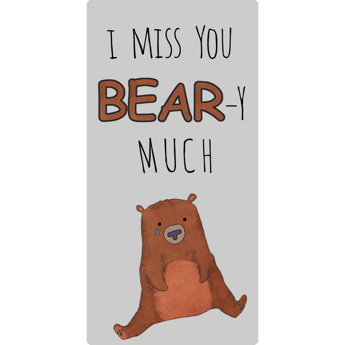 Metal magnet Beary meget 10x5 cm