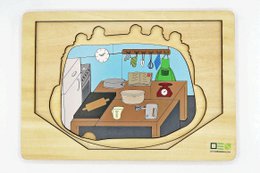 Puzzle transparent : Gâteau Forêt-Noire | Puzzle en bois multicouche pour toute la famille | Cadeau pour les amoureux de la Forêt-Noire
