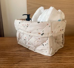 Kres padded storage basket Dots large