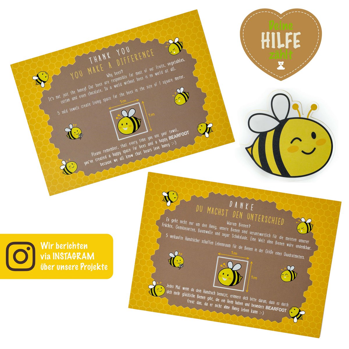 Bee Beach Towel - Microfiber