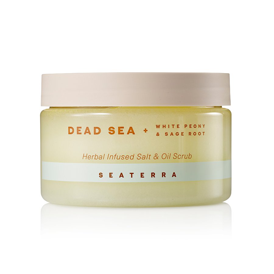 Exfoliante de sal y aceite con infusión de hierbas