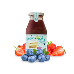 ØKOLOGISK SMOOTHIE - BLÅBÆR, JORDBÆR & VANILJE X6 - INGEN TILSAT SUKKER - LAKTOSEFRI - FRA 24M - 200ML