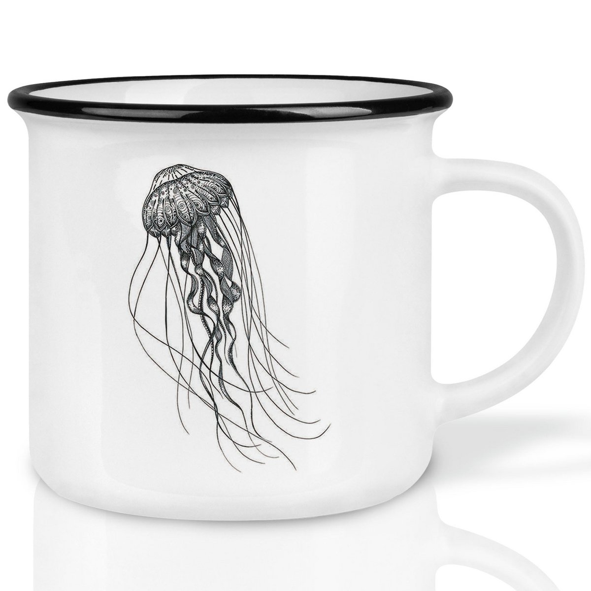 Ceramic cup - deep sea jellyfish