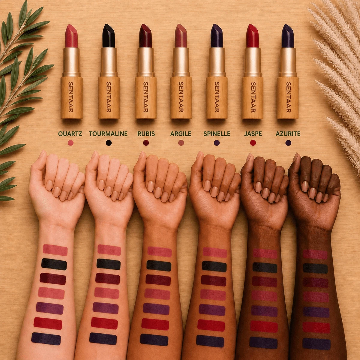 CLAY Minerale Lipstick – Langhoudend – Zonder natuurlijk mica