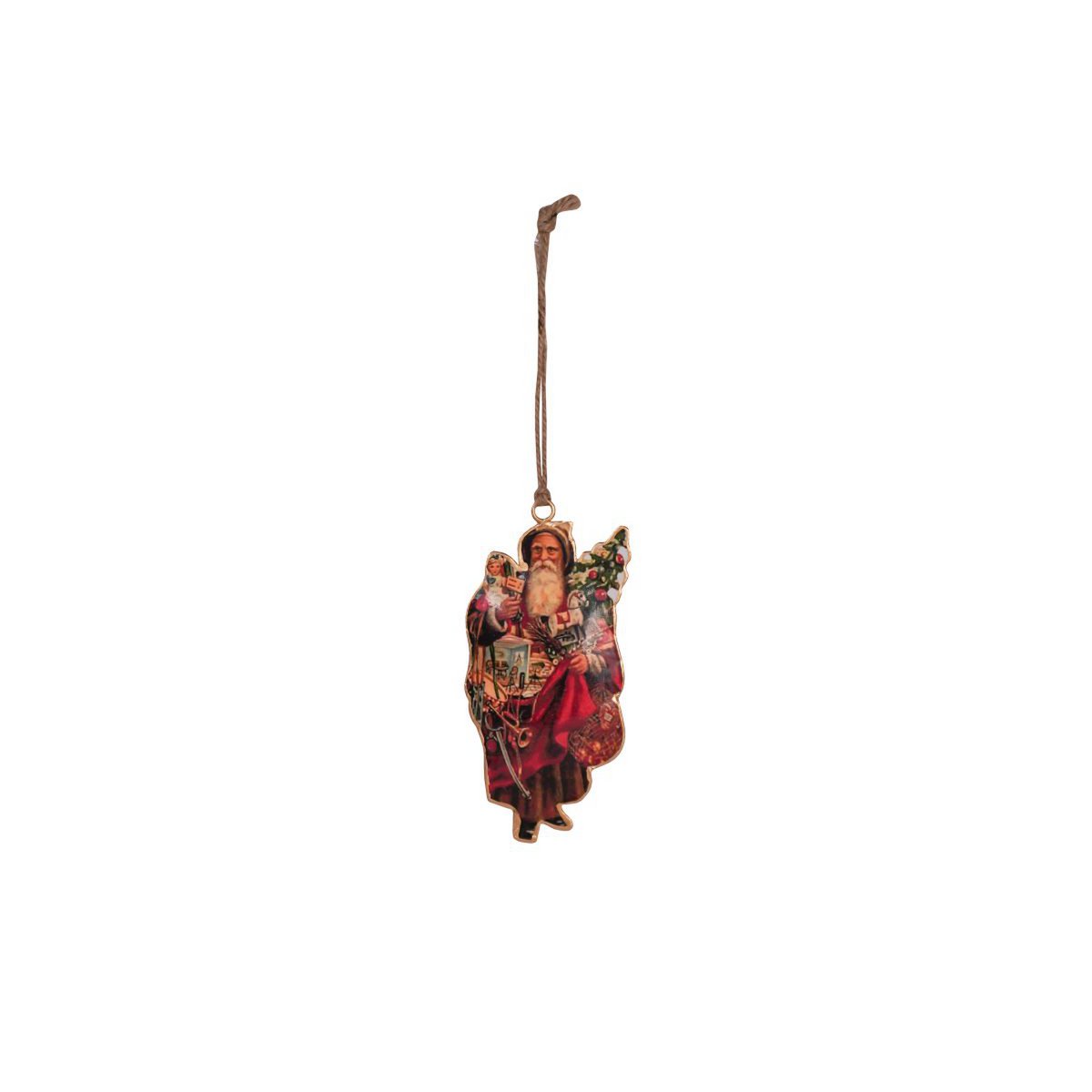 Hanging metal Santa 13 cm Isabelle Rose