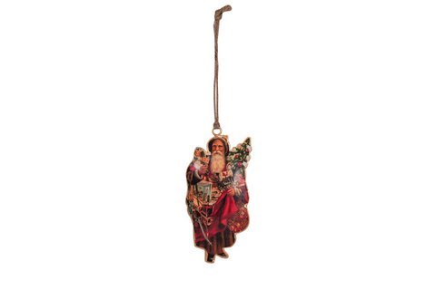 Hängender Weihnachtsmann aus Metall, 13 cm, Isabelle Rose