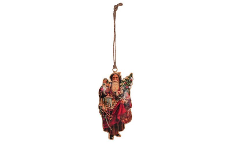 Hanging metal Santa 13 cm Isabelle Rose