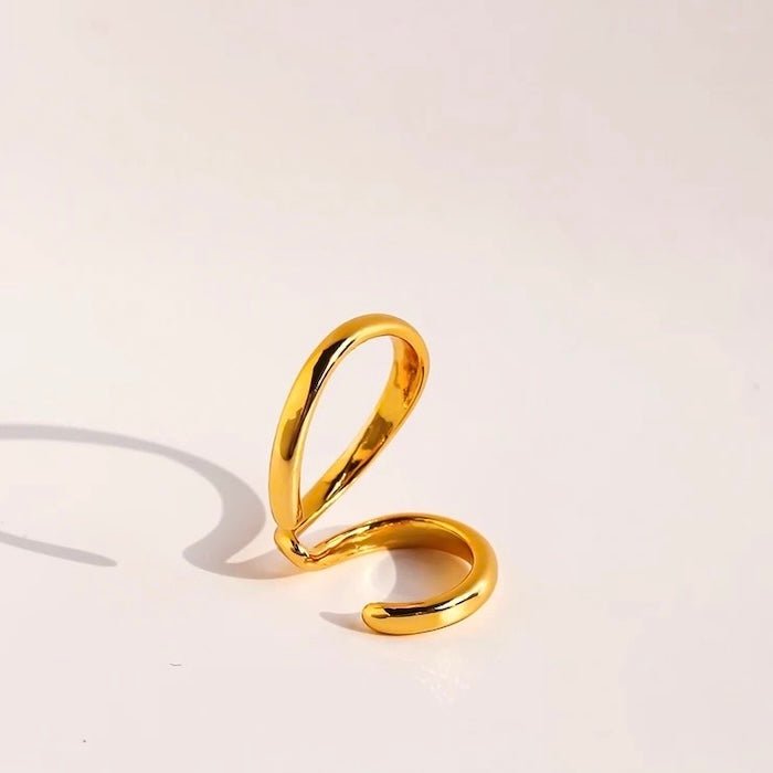 Manchette d'oreille minimaliste Wave Line