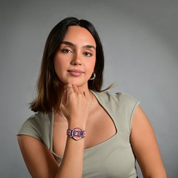 Raptor damespolshorloge "Frida Kahlo Edition" met trekkoord