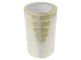 Plakband Raadhuis 25mm x 66m PP transparant krimp a 8 rol low noise