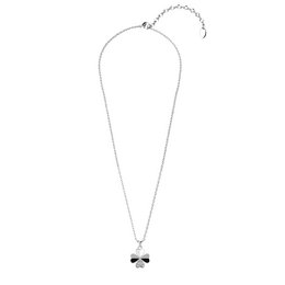 Pendenti con petali di trifoglio - Argento e cristallo