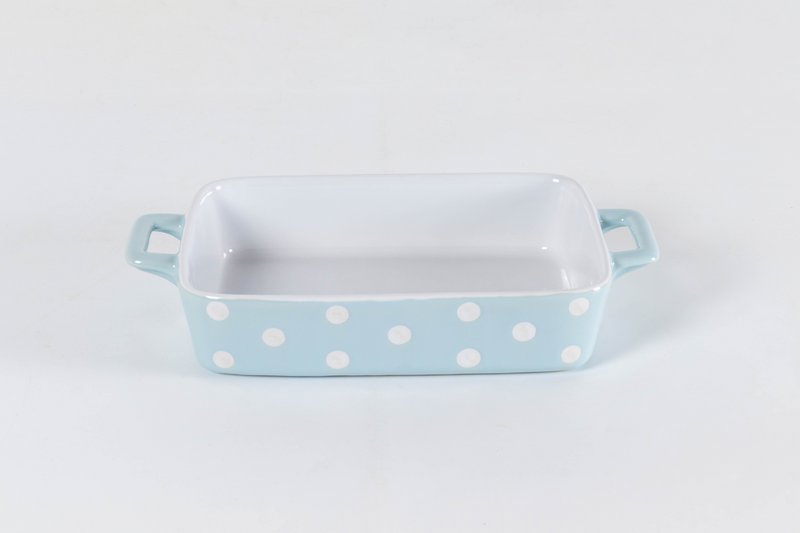 Plato pequeño azul pastel con lunares Isabelle Rose
