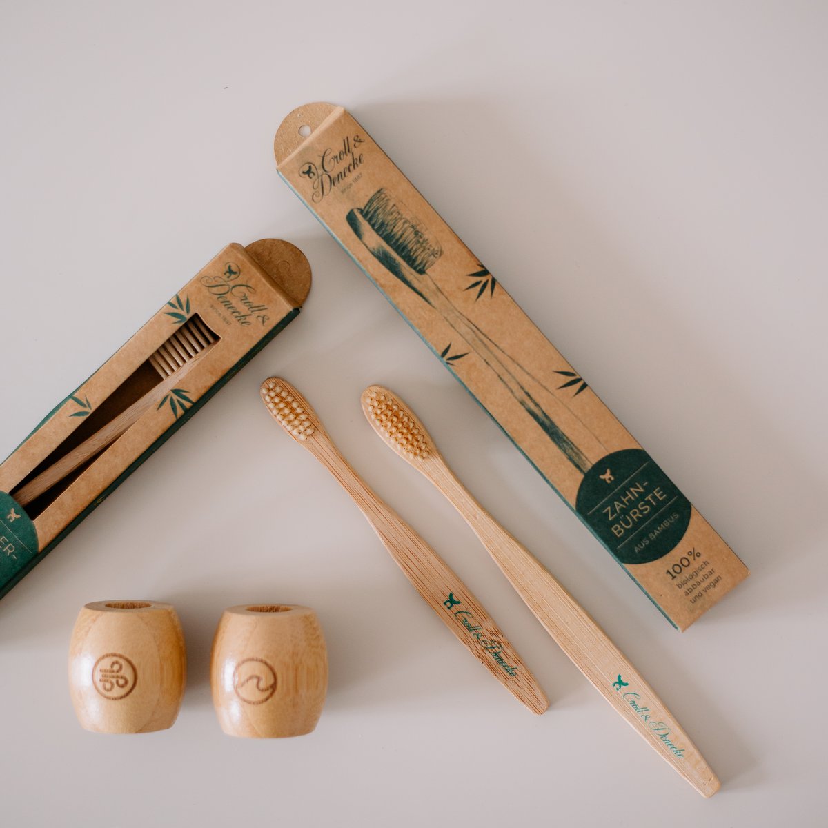 Toothbrush holder, bamboo