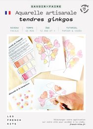 Håndværksmæssigt akvarelsæt "Tender Ginkgos"